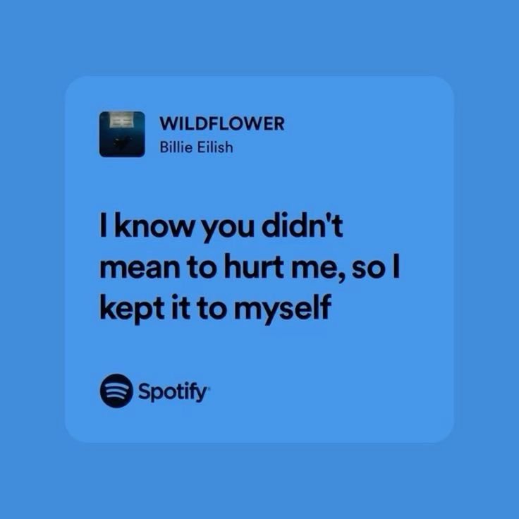 WILDFLOWER Billie Eilish quote